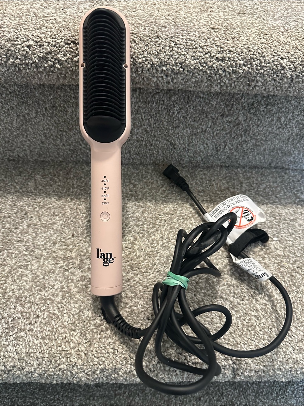 L'ANGE HAIR Smooth-it Classic 2-in-1 Electric Hot Comb Hair Straightener Brush